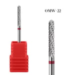 Nail Drill Bit Nail File Sliphuvud - on stock OWM-22