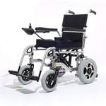 FTFTO Home Accessories Elderly Disabled Aluminum Alloy Wheelchair Foldable Portable Electric Wheelchair Scooter 360% Rotation Suitable for the Crowd: Elderly Disabled (Silver. 600X1120 times 930Cm)