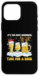 Coque pour iPhone 16 Pro Max Lover Christmas It's The Most Wonderful Time for a Beer