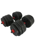 LEVITY Premium Fitness Dumbbell & Barbell weightset 40kg