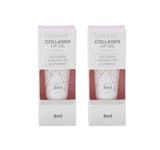 2x Lacura Collagen Lip Oil Charlotte Tilbury Dupe 8ml Aldi Shea Butter Vitamin E