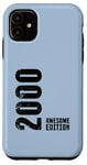 Coque pour iPhone 11 25 Years 25th Birthday Old Man Woman 2000