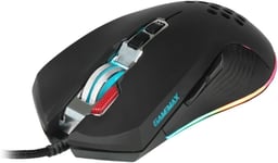 Game Max Razor Gaming Mouse USB Wired Rainbow RGB LED 6-Level 6400DPI