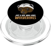 Just a boy who loves Wolverines Wolverine PopSockets PopGrip for MagSafe