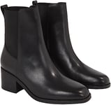 Tommy Hilfiger Femme Bottes Mid Boot Chelsea Thermo Cuir, Noir (Black), 36 EU