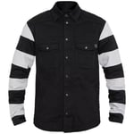 Mc-Jacka john doe - Mc jacka motoshirt textil svart grå xs vit lycra