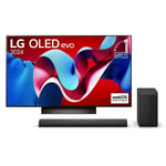 LG OLED55C4 + LG S70TY - TV OLED 4K UHD HDR - 139 cm - Barre de son