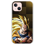 Personalaizer Coque pour iPhone 13 - Dragon Ball Z Goku SS3 Fondo