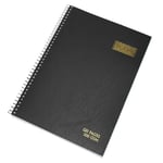 Black A4 Blank Plain Sketching Art Journal White Colour 120 Page Paper Note Book