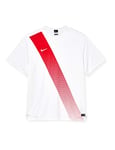 Nike Sash T-Shirt de Football Homme, Blanc/Rouge, FR : M (Taille Fabricant : M)