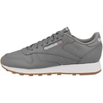 Reebok Homme Classic Leather Sneaker, ESCAPEGREEN/ESCAPEGREEN/Chalk, 40.5 EU