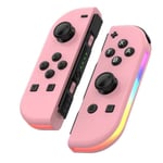 Nintendo Switch yhteensopiva ohjain, Bluetooth Joy-Con langaton ohjain Gamepad ohjain - vaaleanpunainen