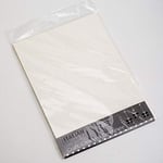 Italian Options 250GSM Non Shed Glitter Card Craft Paper 10 Sheets, A4 Size, Ice White