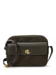 Lauren Ralph Lauren Marcy Suede Blend Cross Body Camera Bag, Dark Olive