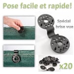 Id Market - Clip De Fixation Pour Brise Vue X20 Pcs