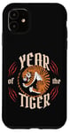 iPhone 11 Year of the Tiger Fierce Traditional Vintage Chinese Zodiac Case