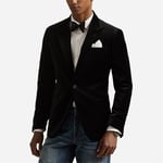 Modern Velvet Blazer - Black