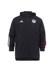 adidas FC Bayern Munchen Season 2020/21 Fcb Aw Jkt All-Weather Jacket Unisex Adult, unisex_adult, All-Weather Jacket, FR5331, Black/Redfcb, XS