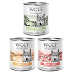 Wolf of Wilderness Adult “Expedition” 6 x 800 g - Mixpack: Stony Creek, Sandy Path, Steep Journey