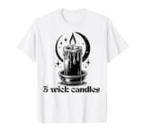 Girls love 3-wick candles black flame candle fant Groovy T-Shirt