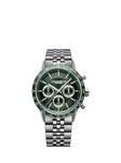 Raymond Weil Men's Freelancer Chronograph Automatic Bracelet Strap Watch, Silver/Green