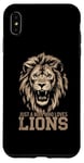 Coque pour iPhone XS Max Visage de lion drôle Meme Lions Citations Just A Man Who Loves Lions