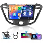 【8Cœurs 4G+64G】 Hikity Autoradio Android13 pour Ford Transit Tourneo Custom 2013-2019 Carplay sans Fil Android Auto 9'' Poste Radio avec SWC GPS Bluetooth WiFi RDS DSP 3 écran Partagé Caméra de Recul