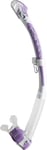 Cressi Corfu Snorkel Masque et Tuba Unisex-Adult, Trasparent/Blanc/Lilas, One Size