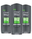 Dove Men+Care Micro Moisture Body & Face Wash, Extra Fresh, 400ml, 3Pk - NA - One Size