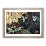 Big Box Art Edvard Munch by The Deathbed Framed Wall Art Picture Print Ready to Hang, Oak A2 (62 x 45 cm)