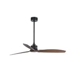 Just Medium Ceiling Fan Black Walnut Optional LED Light Sold Separately