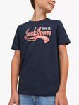 Jack & Jones Kids' Logo T-Shirt, Navy