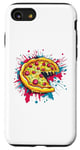 Coque pour iPhone SE (2020) / 7 / 8 Tranche de pizza colorée Explosion Art Fun