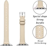 Ohut nahkarannekkeet, jotka ovat yhteensopivat Apple Watch Ranneke 38mm 40mm 41mm, Top Grain -nahkainen kellon ohut ranneke iWatch Ultra SE -sarjalle