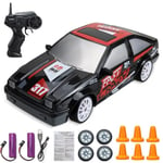 2.4G Drift Rc Bil 4WD RC Drift Billeksak Fjärrkontroll GTR modell AE86 Fordon Bil RC Racing Billeksak för barn Julklappar 07-2B