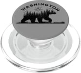 Vacances à Washington : Bear Forest Sun PopSockets PopGrip pour MagSafe