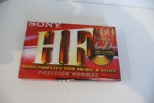 K7 AUDIO TAPE CASSETTE NEUF EMBALLE SEALED SONY HF 60 TYPE I.