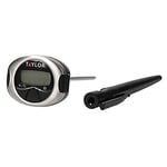 Taylor Pro Meat Thermometer Probe, Pro Digital Temperature Gauge with Protective Cover, Stainless Steel, 20°F to 220°F Range