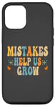 Coque pour iPhone 12/12 Pro Groovy Growth Mindset Positive Retro Teachers Retournent à l'école