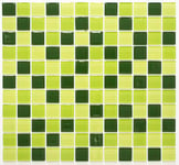 mosaik ws timeless square cryst mix l-green/green/darkgreen 4mm