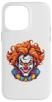 Coque pour iPhone 14 Pro Max Costume de clown maléfique effrayant effrayant pour Halloween