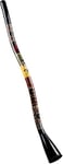 Meinl Percussion Synthetic Series Didgeridoo - 51 inches / 130 cm S-Shape Didgeridoo - C Tuning - Plastic, Multicolored (SDDG2-BK)