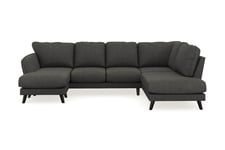 Trend Lyx U-Sofa med Divan Venstre - U-sofa Grå