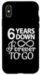 iPhone X/XS 6 Years Down Forever To Go - 6th Wedding Anniversary Day Case