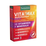 Santarome Phyto - Vita'max Multivitamines Sénior - 12 Vitamines & 7 Minéraux, Acérola - Complément alimentaire Tonus et Vitalité - 30 comprimés