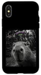 Coque pour iPhone X/XS Capybara Selfie avec Alien OVNI Hommes Femmes Garçons Filles Enfants