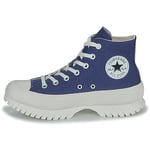 CONVERSE Men's Chuck Taylor All Star Lugged 2.0 Platform Seasonal Color Sneaker, Uncharted Waters Egret, 4 UK