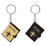 5 st Mini Bible Keychain Engelsk HELIG BIBEL Religiös kristen Golden One Size