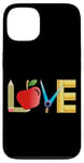 iPhone 13 Love Apple Pencil Ruler Teacher School Design Case