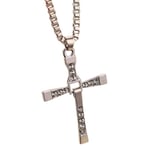 Christian Fast And Furious Dominic Toretto Cross Pendant Halsband Kedja Silver